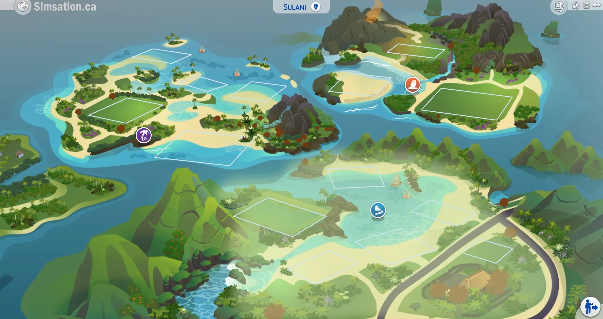 Unlabelled map of Sulani showing bulldozed lots